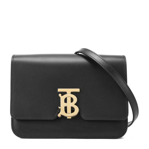 【BURBERRY博柏利 斜挎包】BURBERRY(博柏利) 黑色TB 小号专属标识皮革锁扣包【正品 价格 图片】 - 寺库网