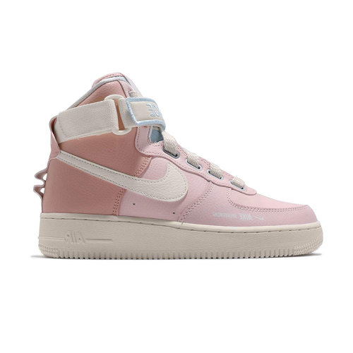 nike耐克 板鞋 女士 19秋冬 粉色air force 1 af1渐变樱花粉高帮休闲