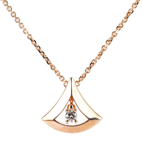 bvlgari(宝格丽) #divas dream系列18k金单钻吊坠项链