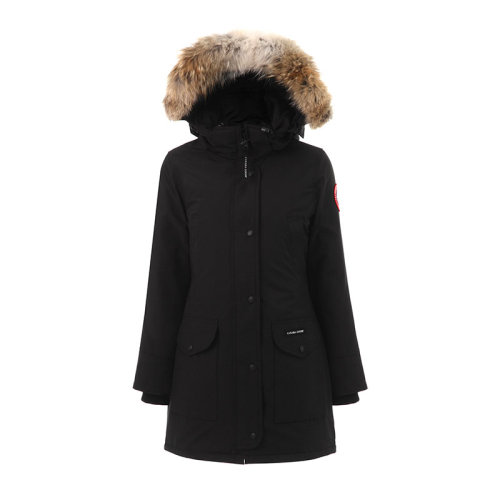 canada goose/加拿大鹅 女士毛领连帽收腰羽绒服 女士羽绒服 6660la