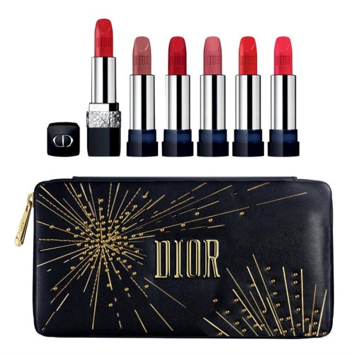 【dior迪奥 口红】【包税】dior/迪奥 2019圣诞烈艳蓝金唇膏烟花限量