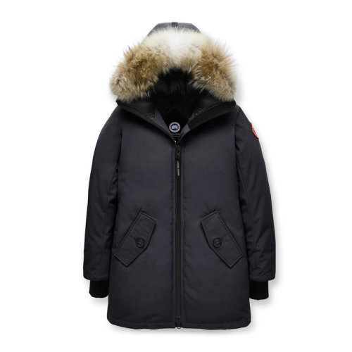 goose/加拿大鹅 秋冬 女士黑色狼毛领白鸭绒时尚外套中长款女士羽绒服