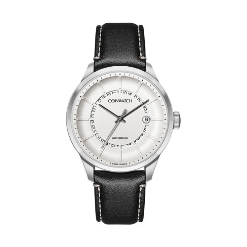 coinwatch/瑞士科因沃奇马克系列苍穹式三针日历男装腕表c182swh