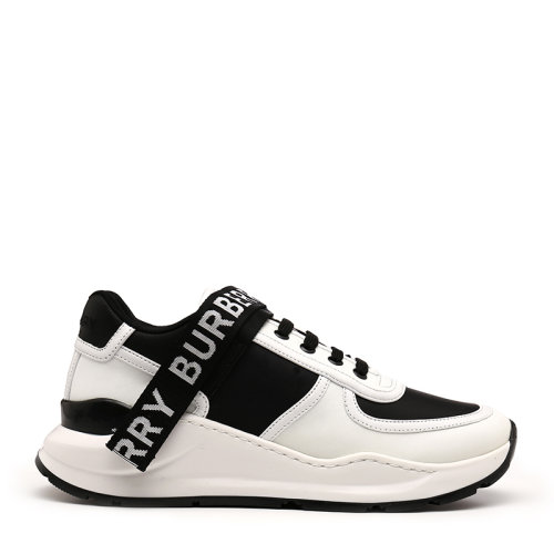 burberry/博柏利巴宝莉男鞋 logo织带 拼接老爹鞋牛皮革男士休闲鞋