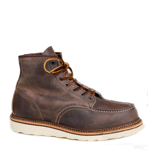 红翼red wing 8883 疯马皮 皮质 鞋带 阿美咔叽 经典 复古 工装靴