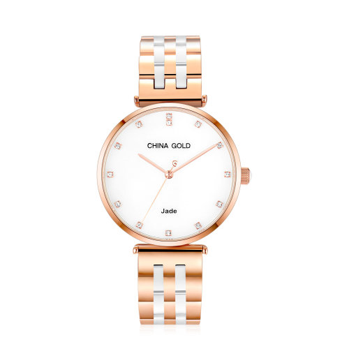 china gold/中国黄金时尚休闲腕表 玉洁冰清系列 时尚国风女表 玉表