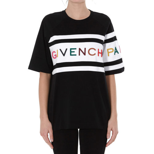 givenchy/纪梵希 女装 服饰 圆领棉质字母印花半袖 女士短袖t恤