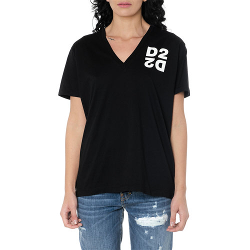 dsquared2/d二次方 20年春夏 服装 女性 黑色 女士短袖t恤 s75gd0075s