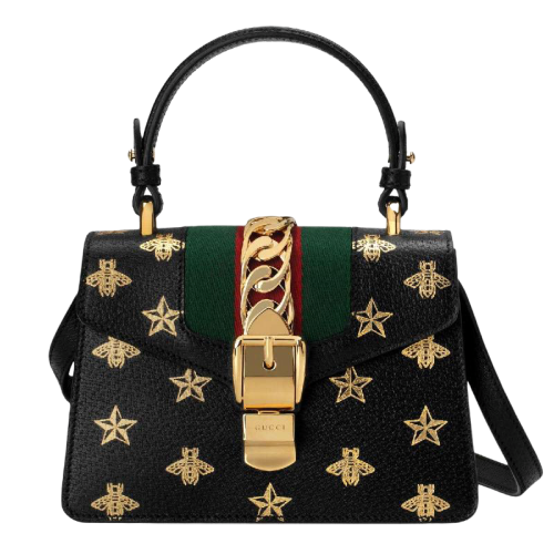 【gucci古驰 单肩包】【包邮包税】 gucci 20秋冬女士sylvie系列蜜蜂