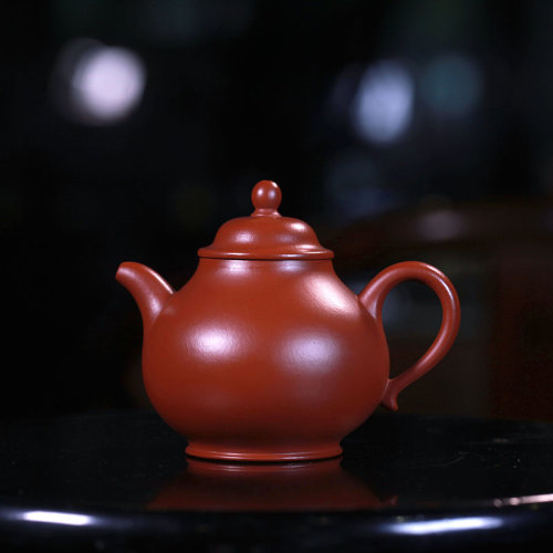林天强老师全手工紫砂壶朱泥壶小口潘壶