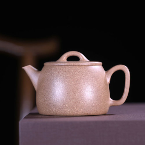 国工刘志明宜兴紫砂壶 紫砂茶具 全手工高汉瓦壶 原矿段泥225cc