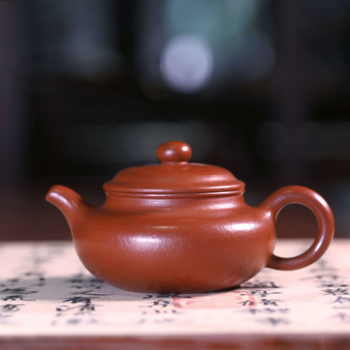 国工刘志明宜兴紫砂紫砂茶具纯手工仿古原矿朱泥225cc