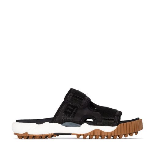 off-white/off-white 20年春夏 百搭 男性 黑色 男士凉拖 omia152#r20