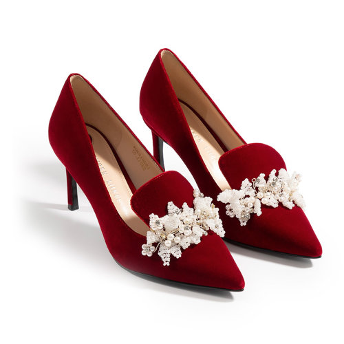 【LABER THREELABER THREE 高跟鞋】【ONTIME】【20春夏】LABER THREE/LABER THREE 珍珠饰花跟 ...