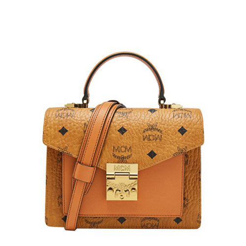mcm/mcm青年saffiano皮革]女士手提单肩斜挎包小方包mwe 8apa69
