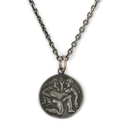 【colimida口力米大 项链】colimida/口力米大 s925纯银男复古创意