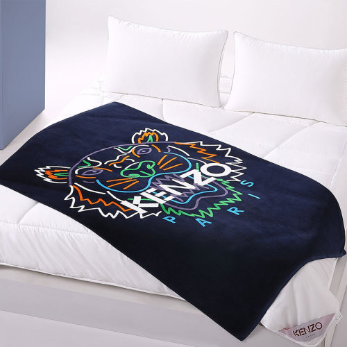 kenzo/高田贤三 经典虎头毯炫彩虎头棉毯 毯子102*170cm