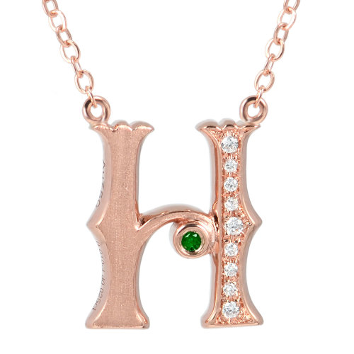 daisy fellowes/黛西法罗【明星同款】 巴黎珠宝 18k金字母项链钻石彩