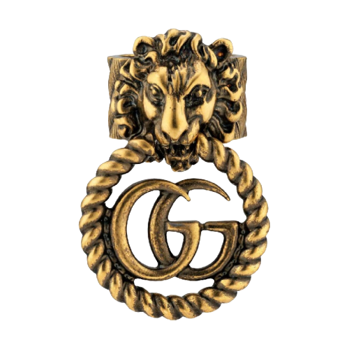 gucci 20春夏女士双g狮头戒指 605861 i4600 0933 一周左右发货