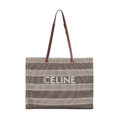 celine 20春夏男士cabas celine 条纹提花和小牛皮正方形手袋 192172