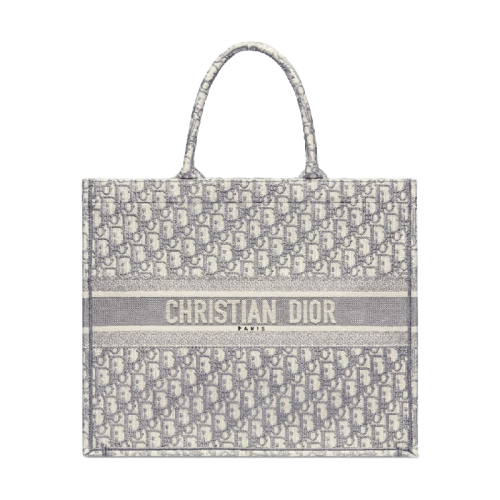 【包邮包税】dior 20春夏女士灰色 dior oblique 印花 book tote 手袋