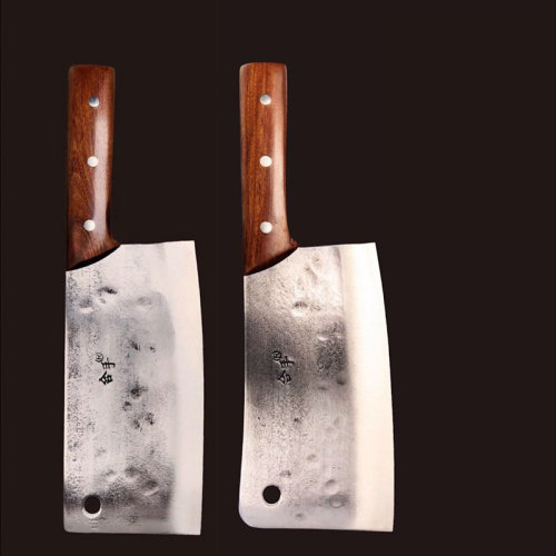 合手 手工锻打s1文武双刀家用厨房菜刀文式刀武式刀切片刀砍骨刀(菜刀
