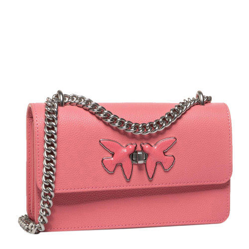 【包邮包税】pinko/品高【20春夏新款】女士水绿色时尚链条包单肩包斜