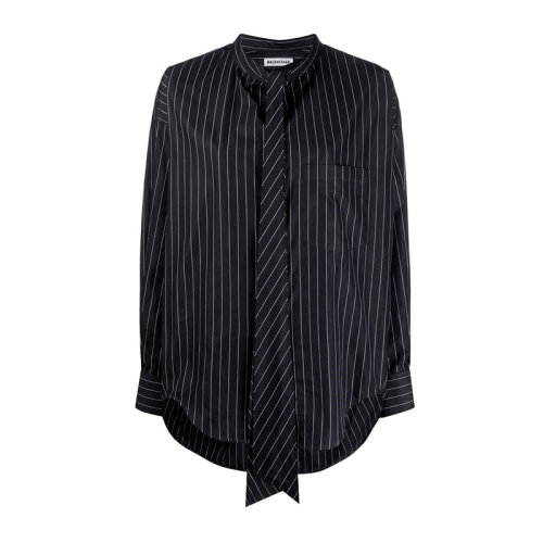 balenciaga/巴黎世家 黑色休闲长袖衬衫 520497-tgm04-1070-146