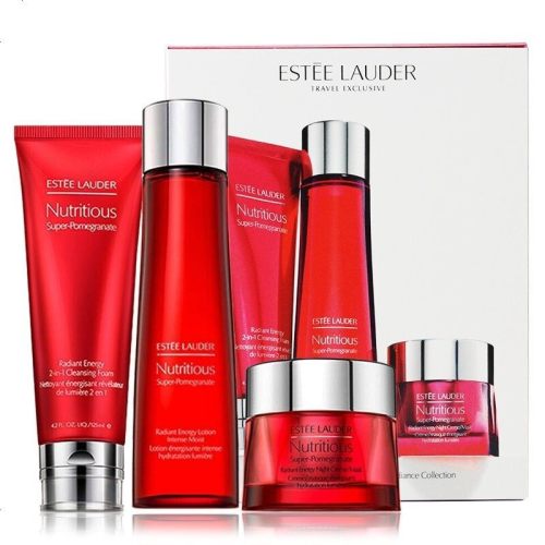 【包税】estee lauder/雅诗兰黛 面部护理套装 红石榴护肤三件套(洁面