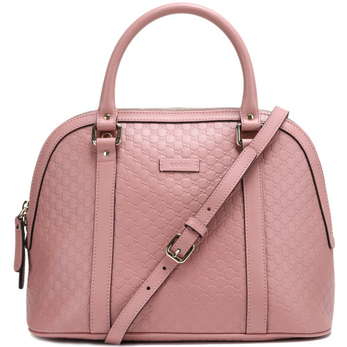 gucci/古驰 手提包热卖款女士中号红色压纹设计皮革手提贝壳包斜挎单