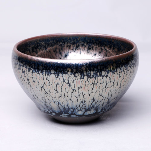 yinlu/隐庐 李友明匠人出品 手工银油滴建盏精品茶杯礼盒装