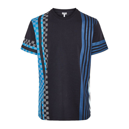 loewe/罗意威 男装 服装 深棉质民族风拼接男士短袖t恤