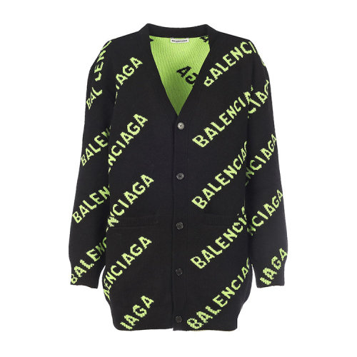 balenciaga/巴黎世家 女士黑色羊毛针织衫/毛衣 620984 t1567 9113