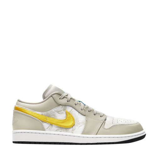 nike耐克 2020新款 air jordan 1 low aj1 浅矿棕 白黄低帮篮球鞋