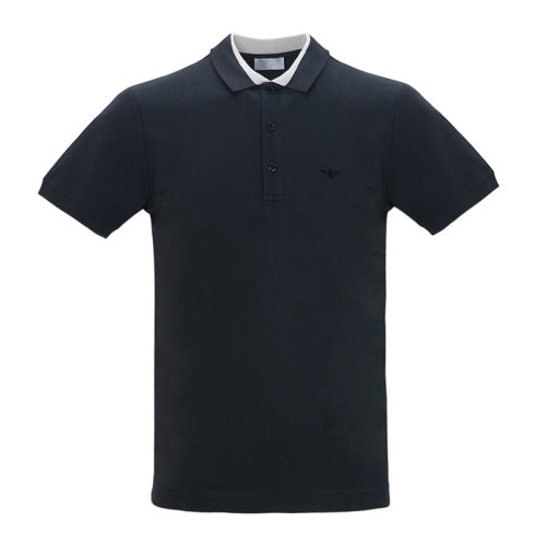 【包税】dior homme/迪奥桀骜 春夏 男装 服装 黑色棉质系扣男士短袖