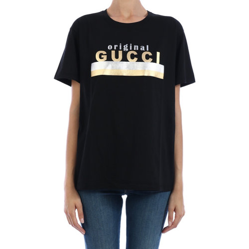 gucci/古驰 20年秋冬 百搭 女性 黑色 女士短袖t恤 615044 xjcrc 1082