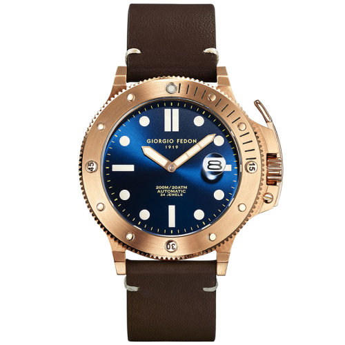 giorgiofedon 1919/乔治菲登 复仇者系列潜水自动机械皮带男表 gfcl