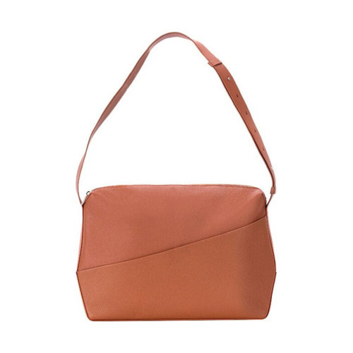 camille fournet/卡米富尔奈 cf男士烟草色小牛皮混皮单肩或斜挎包