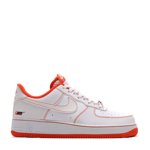 nike/耐克 air force 1 af1 科比洛克公园 白橙 空军一号板鞋休闲鞋