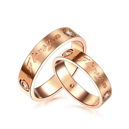 gzuan/古钻 love 18k金钻石情侣戒婚戒 订婚/结婚戒指 dj3092