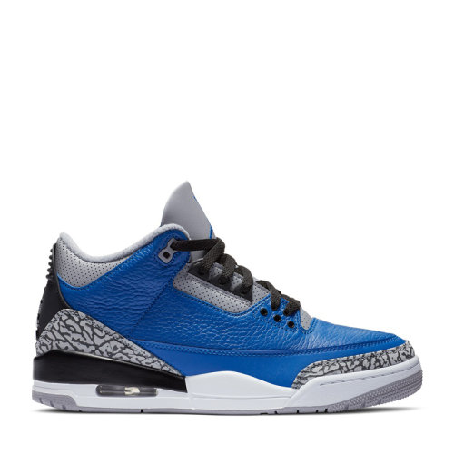 nike air jordan 3 aj3 蓝水泥 皇家蓝 爆裂纹 高帮篮球鞋 ct8532-400