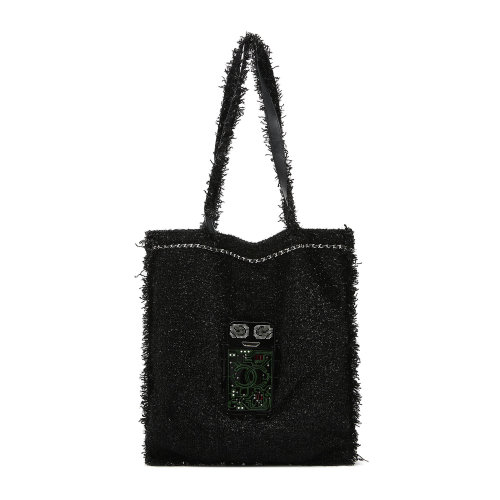 chanel(香奈儿) 黑色机器人单肩包