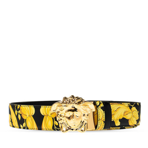 versace/范思哲 腰带 男士黑色美杜莎巴洛克印花牛皮板扣式腰带 dcu