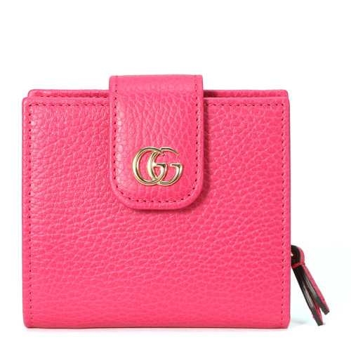 gucci/古驰【20春夏新款】女士牛皮时尚短款钱夹钱包 象牙色523193