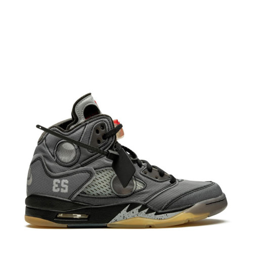 nike/耐克 限量联名 air jordan 5 x off-white ow aj5 黑蝉翼 ct8480