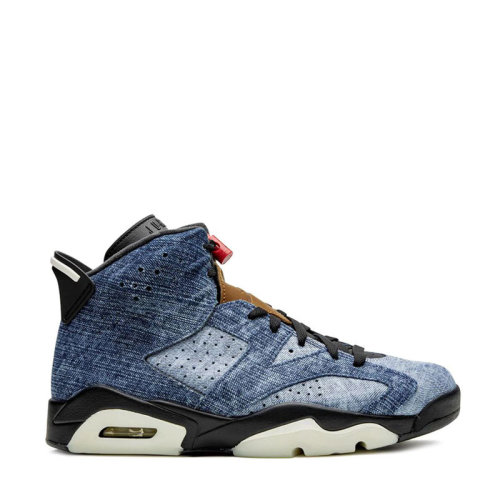 nike/耐克 air jordan 6 aj6 水洗丹宁 牛仔 情侣 篮球鞋 cv5489-ct5