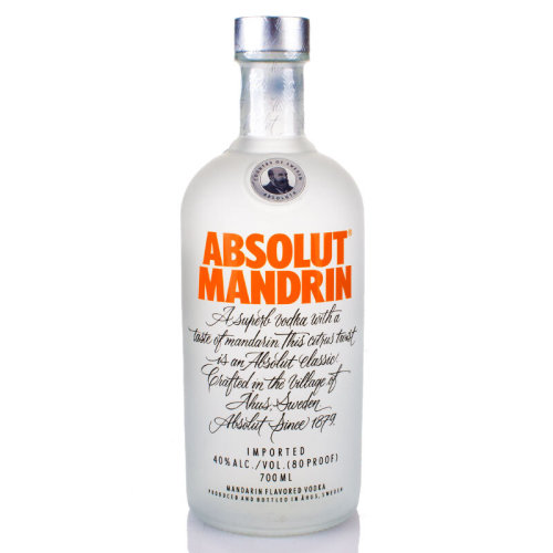 绝对伏特加(absolut vodka)洋酒 柑橘味 700ml
