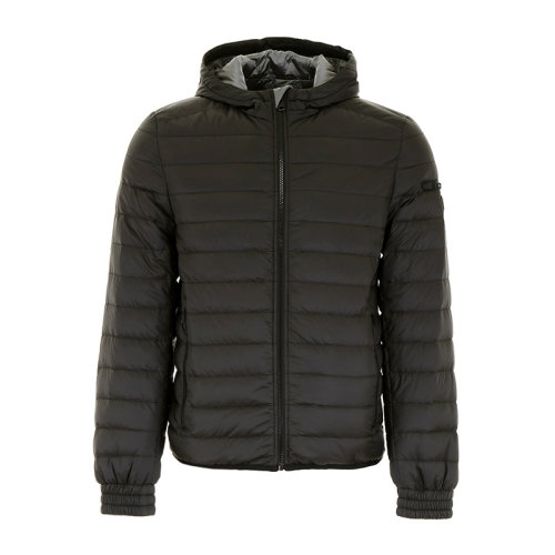 prada/普拉达 20秋冬 男装 服饰 短款黑色白鸭绒防风保暖外套羽绒服