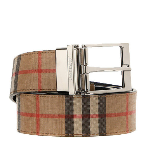 burberry 博柏利 男士经典格纹针扣腰带 8025138