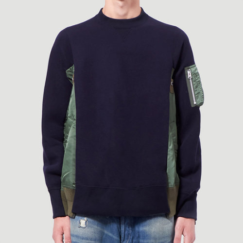 sacai/sacai 20年秋冬 百搭 男性 蓝色 男士针织衫/毛衣 scm-032 blue